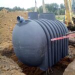 csapadékgyűjtő ciszterna, földbe süllyesztett esővízgyűjtő, esővíztároló, 4000 liter